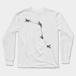 Caelum (Chisel) Constellation Roses and Hearts Doodle Long Sleeve T-Shirt